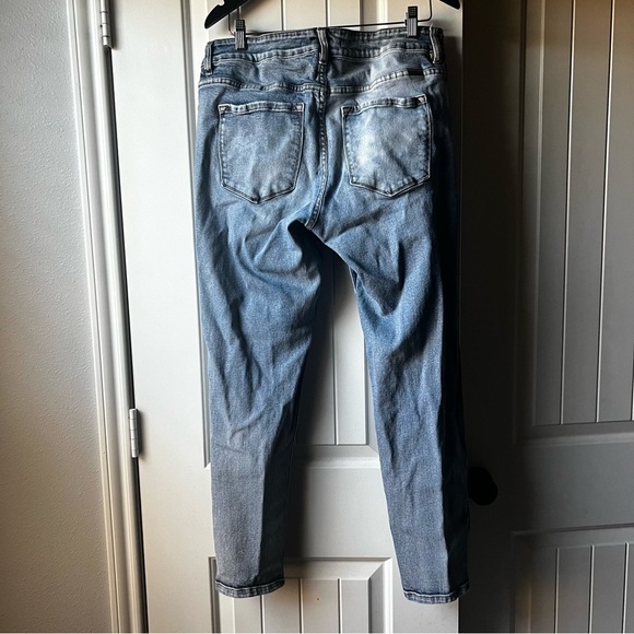 Kancan Boyfriend Distressed Blue Jeans 14 - Picture 10 of 11